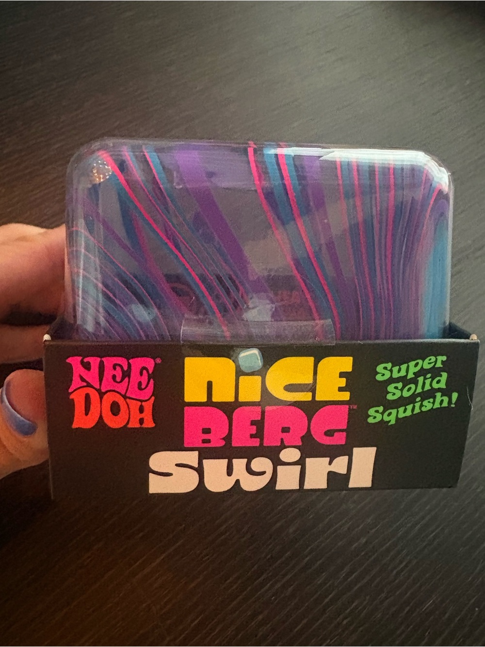 Needoh Nice Berg Swirl, Pink & Purple & Blue, Brand New!